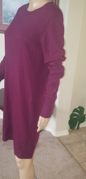 Banana Republic m crewneck ribbed hems fine Italian yarn - Picture 3 of 6